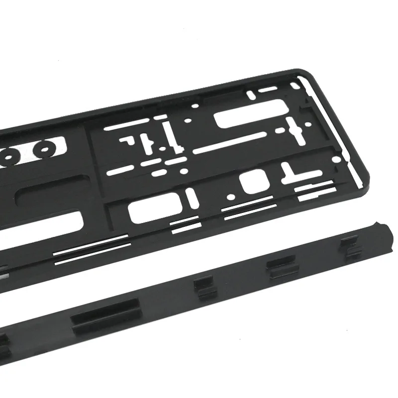 European license plate frame ABS- plastic material Black European license plate cover effect Number Plate Surrounds Holder Frame