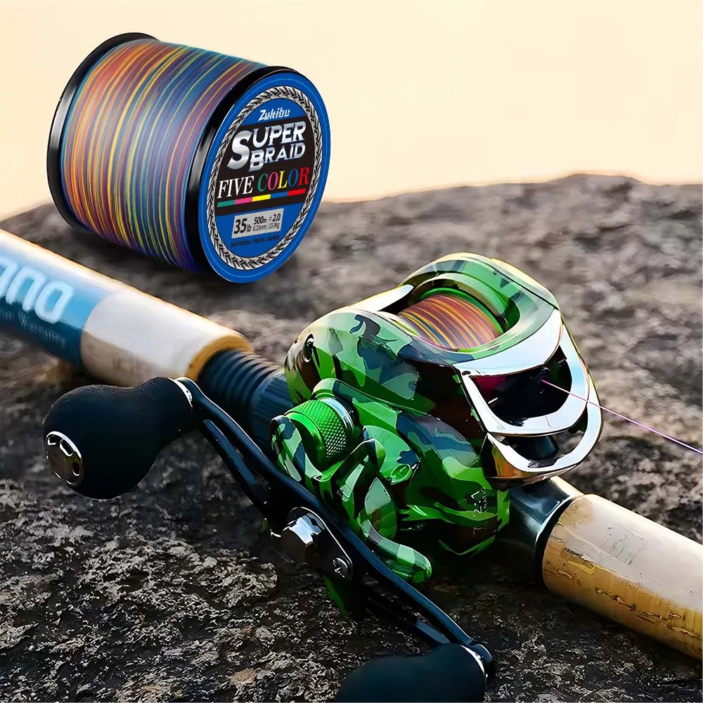 ZUKIBO Super Braid Fünf Farben 8 Stränge Geflochtene Angelschnur Japan X8 PE-Schnur Langlebige, glatte, abriebfeste Schnur für Salzwasser – Detail 6