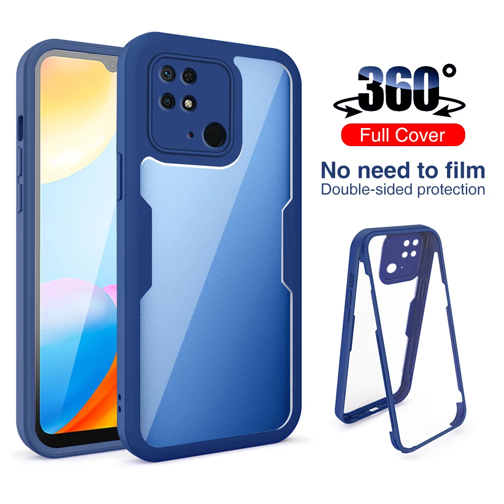 Hülle für Xiaomi Redmi 10C Cover All Inclusive Shell Doppelseitige Folie für Redmi 10C 10 C 10 Schutzhülle_voghion.com