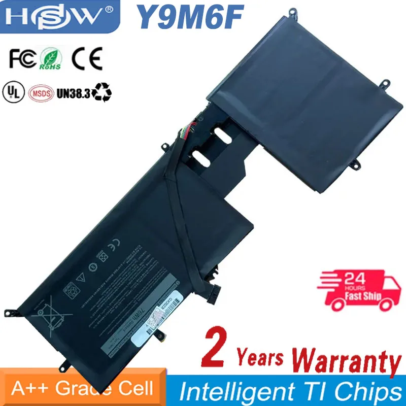 

Новый Y9M6F 08K84Y 11,4 в 76Wh Аккумулятор для ноутбука Dell Alienware M15 M17 R2 P41E P87F ALW15M C7XD9 R4958W