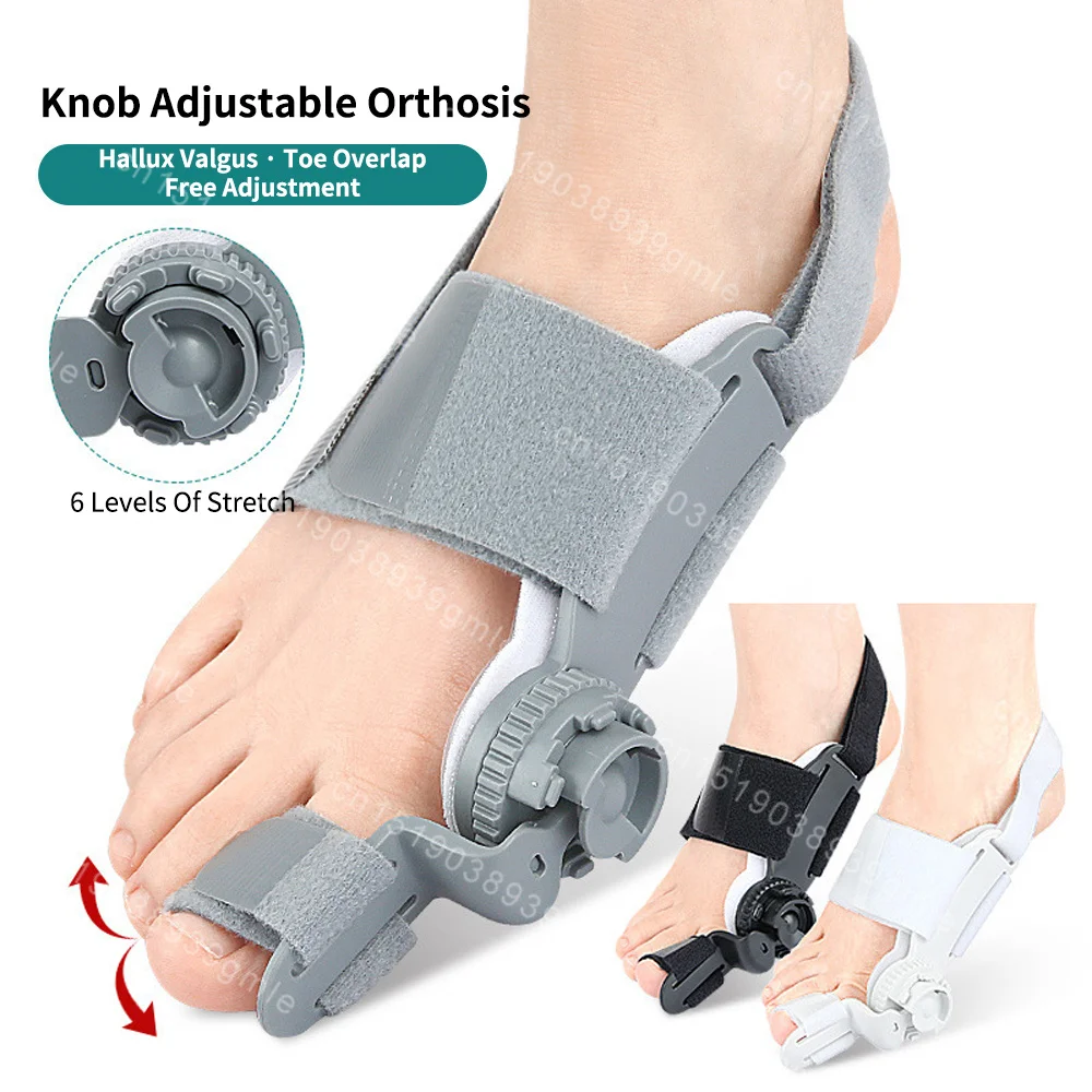 Unisex Bunion Corrector Foot Hallux Valgus Braces Rotatable Toe Separator Straightener Adjustable Pedicure Finger Toe Corrector