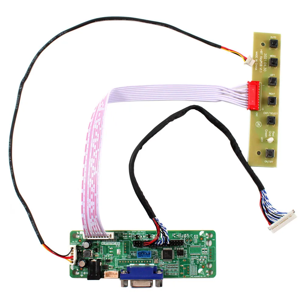 Carte Contrôleur LCD Pour écran 8,4" 800x600 - Compatible G084SN05 V8/V9, Inclut Câble LVDS