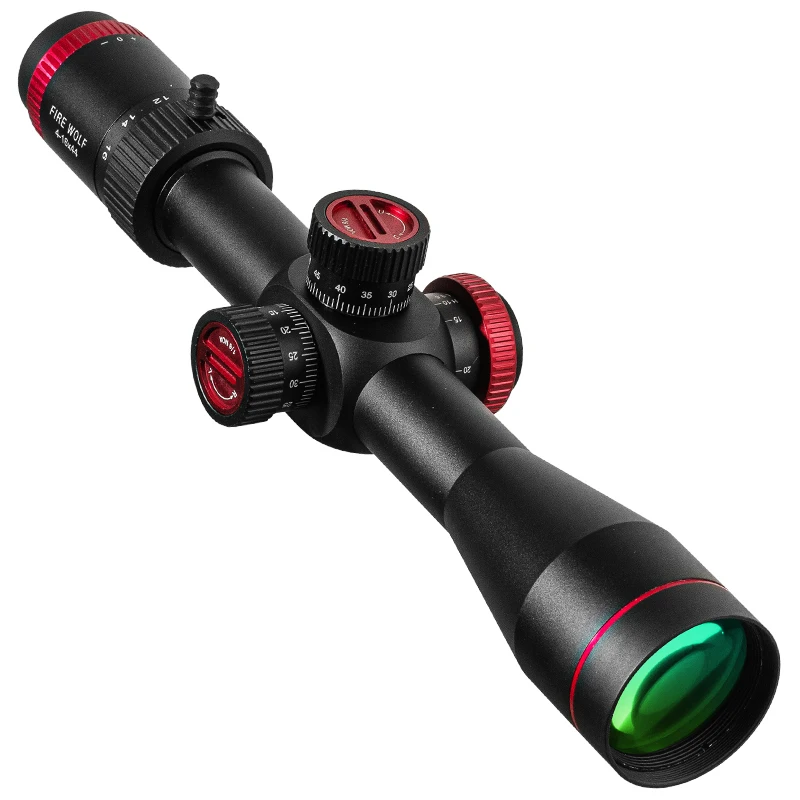 FIRE WOLF QZ 4-16X44 FFP Hunting Scope First Focal Plane Riflescopes Tactical Glass Etched Reticle Optical Sights