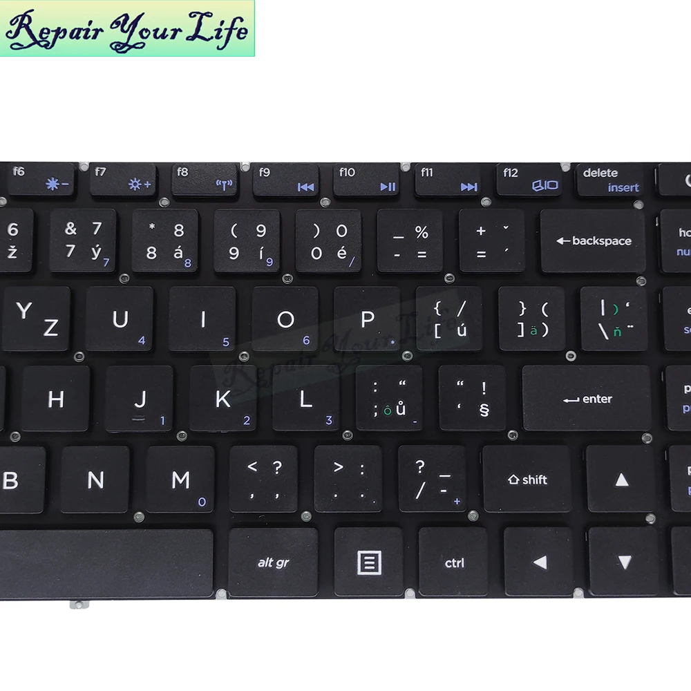 Teclado para Notebook Checo dos Eua para Teclast e Taidian f7 Plus Plus ii Teclado para Notebook Xk-hs122 Mb3181005 Pride-k3893 Yms0177-c - Imagem 2