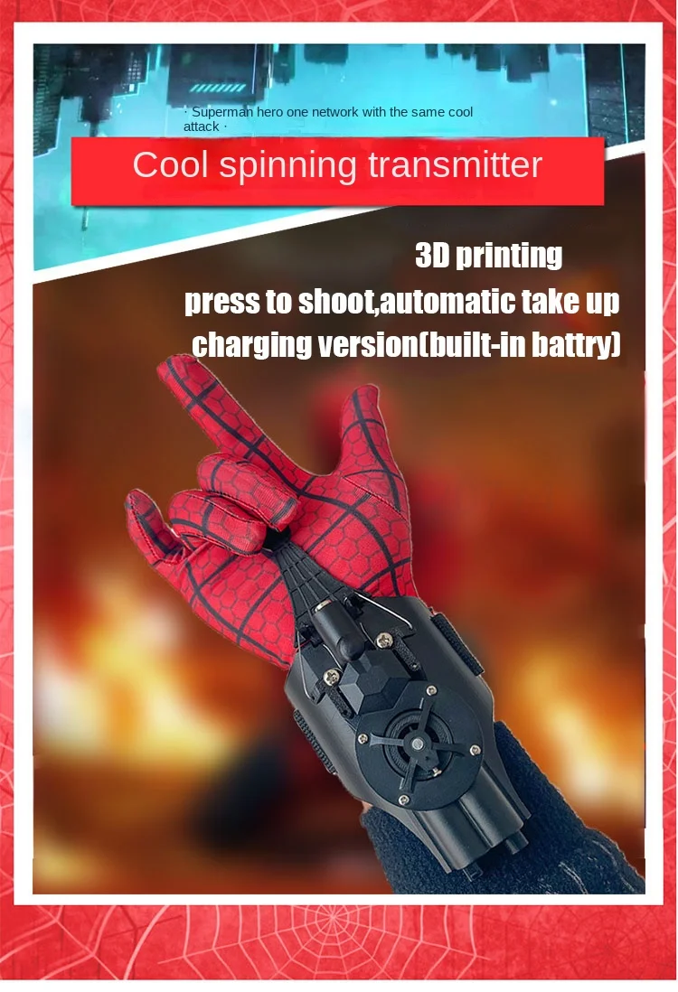 Spiderman Web Shooters Toys Wrist Launcher Device Spider Man Peter Cosplay Accessories Props Spider-line Gifts for Children Boy deadpool toys