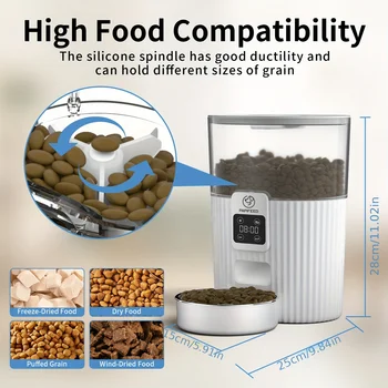 PAPIFEED cat automatic feeder dog fixed feeding machine cat food dog food wifi remote smart cat pet food dispenser 2