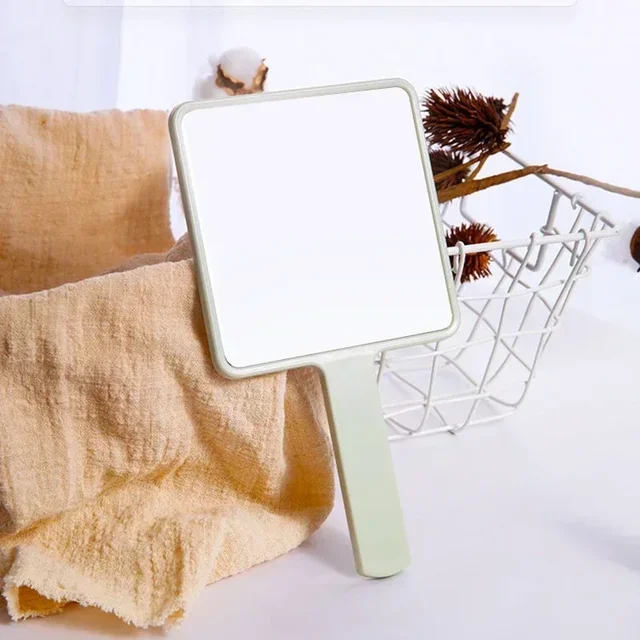 Miroir de maquillage portatif pour Extension de cils, miroir de vanité de maquillage carré avec poignée, miroir à main Compact pour Salon de SPA 5