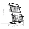 2 Tier Fruit Basket Kitchen Countertop Storage Organizer Fruits Vegetable Storage Iron Basket Bathroom Cosmetic Storage Rack 6