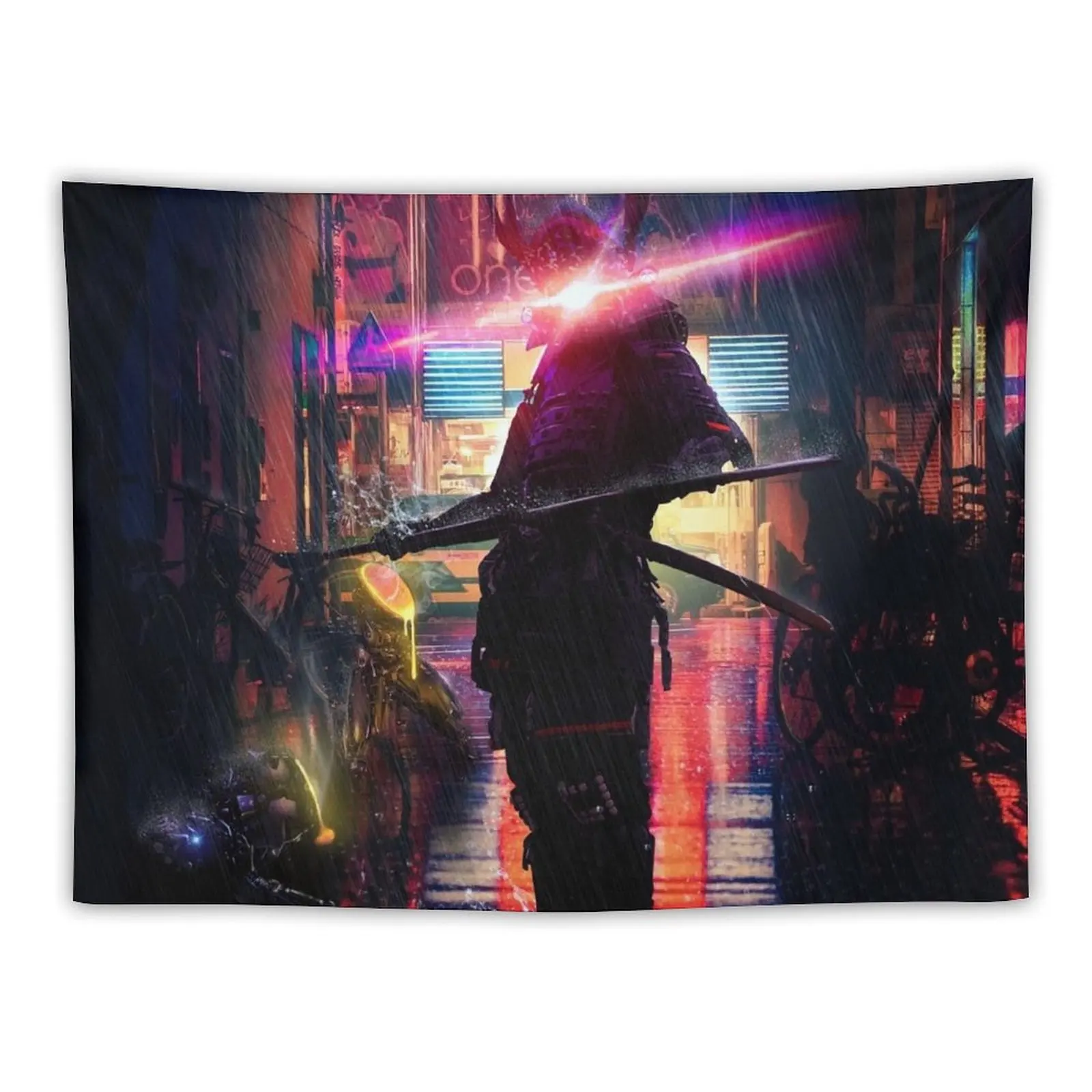 

Samurai Robot Tapestry Wall Art Decoration Aesthetic Bedroom Decoration Tapestry