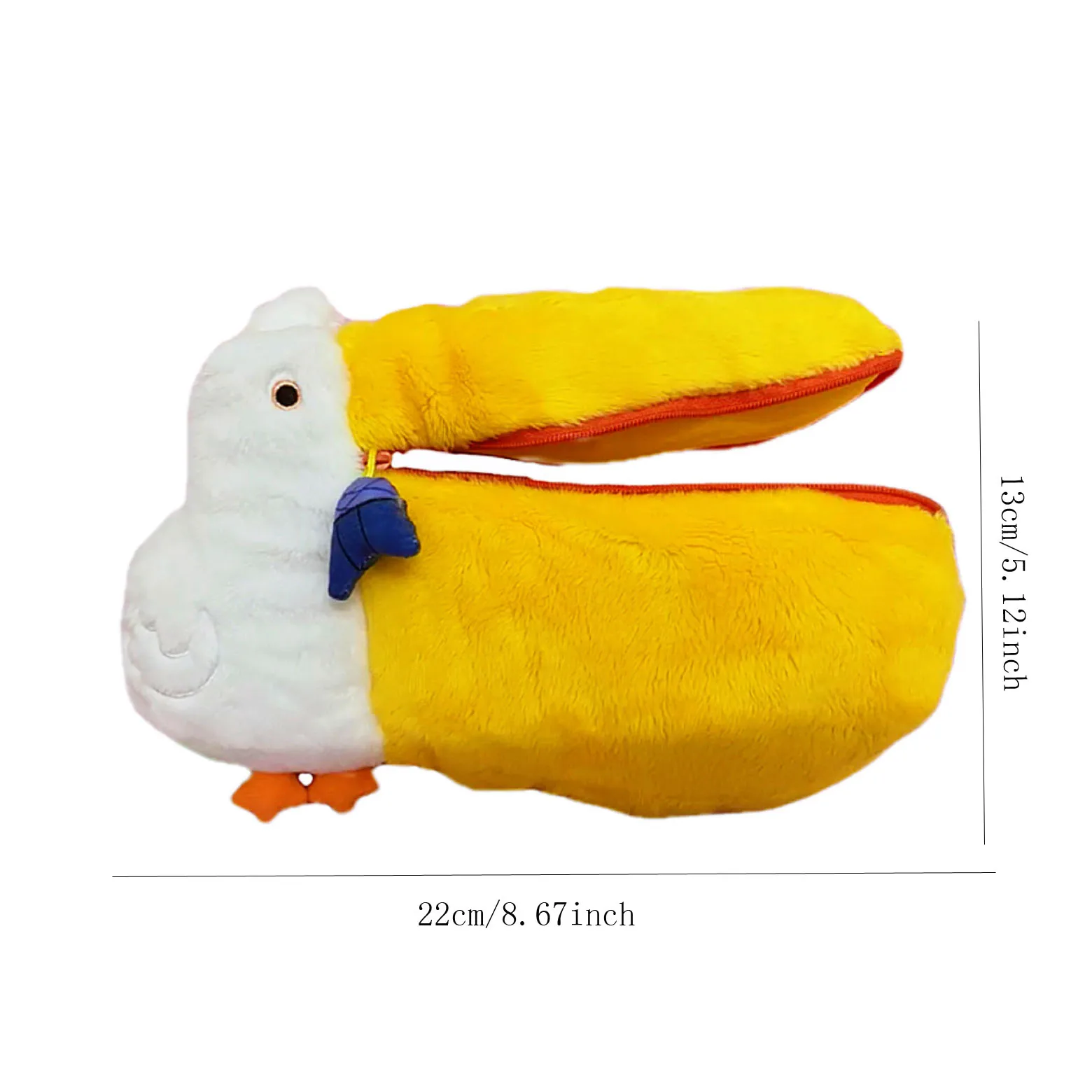 Pelican Cute Pencil Cases Plush Makeup Bag Pen Bag Stationery Storage Bag Zero Wallet Cartoon Pencil Pouch School Supplies 6