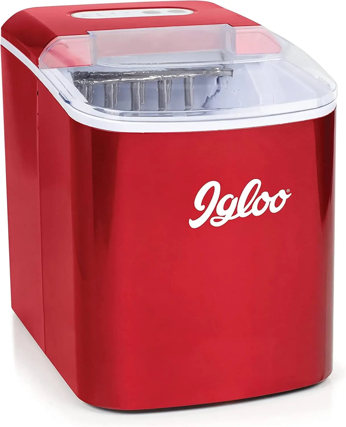 26-lb Automatic Electric Countertop Ice Maker-9 Cubes in 7 Mins, With Scoop and Basket