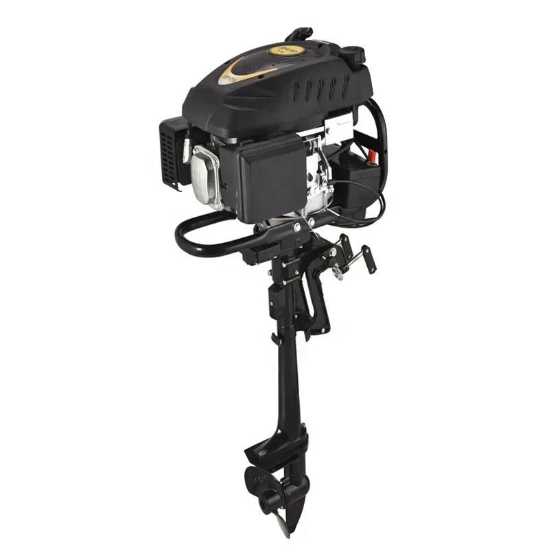 Tableau de bord du moteur hors-bord RATO 4 temps 5HP 173cc avec bouton de démarrage électrique et commandes