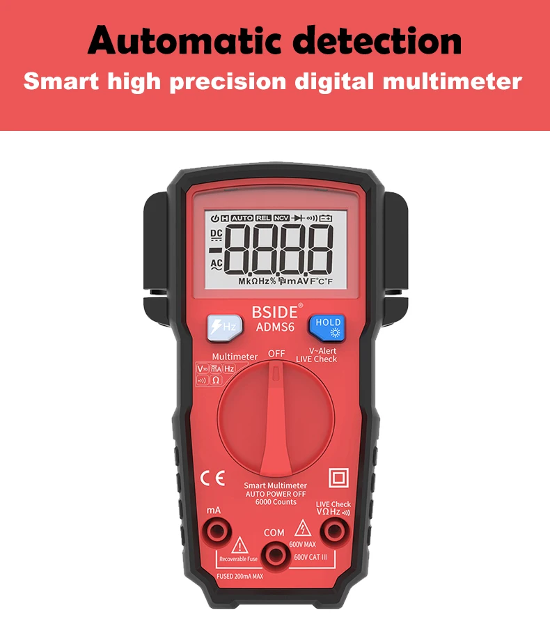 voltímetro faixa automática tensão capacitor diodo temperatura amp ncv hz ohm tester