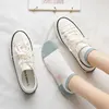 6 Pairs of Women's Spring and Summer Cute Bears Sweet Heart-shaped Stripes Fashion Trend Comfortable Low-cut Socks 5