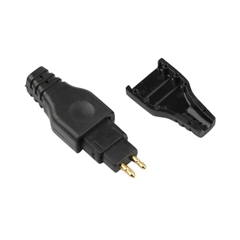 2 Pcs Mini Earphone Cable Pin Audio Headphone Jack Plug Connector for Sennheiser HD650 HD600 HD580 HD25