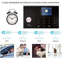 Caméra WIFI système d'alarme GSM sans fil système d'alarme de sécurité anti-cambriolage à domicile Tuya APP contrôle sirène détecteur de mouvement capteur de fumée PIR 3