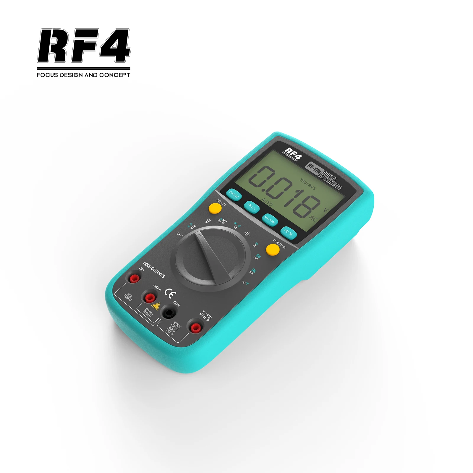 RF4 17N Multimeter Auto Range LCD Display Digital Multimeter Automatic Instrument Tester for Repair Tools