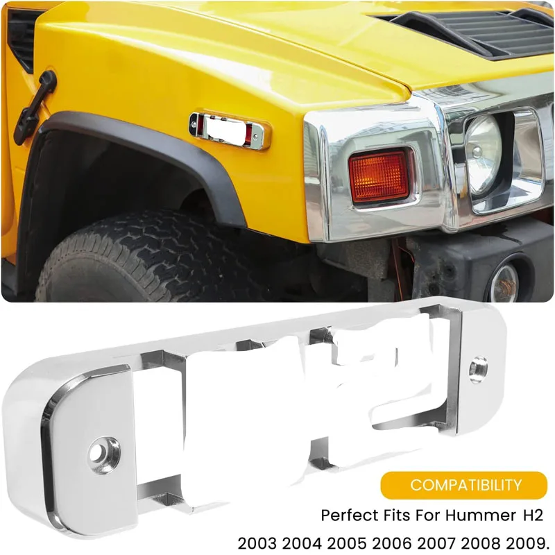 送料無料】ハマー H2 ルーフ マーカー クロム メッキ 4点セット 送料