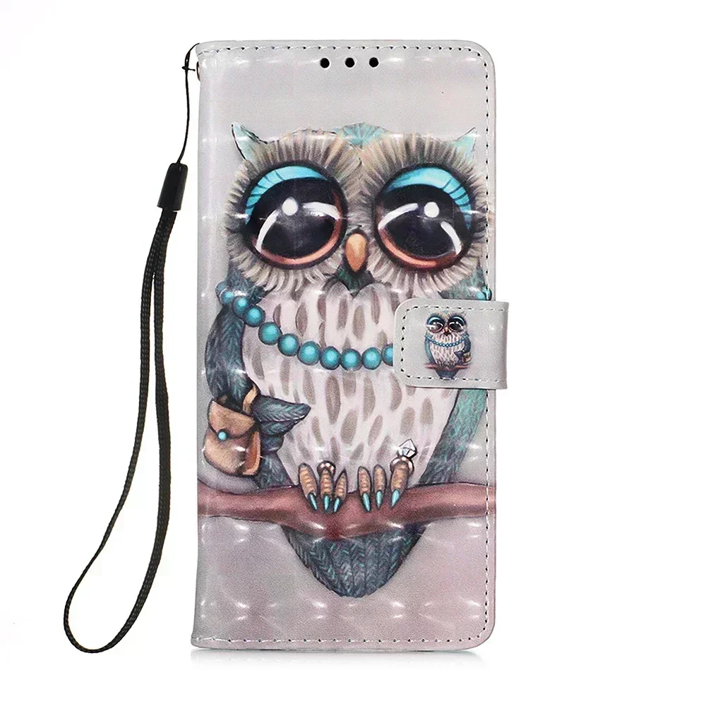 Leather Flip Wallet Case with Card Slot Holder Cover
