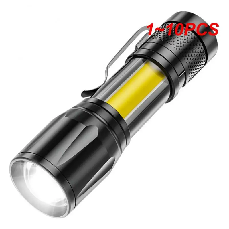 

1~10PCS Portable rechargeable zoom led flashlight XP-G Q5 Lamp Lantern 2000Lumen Adjustable Penlight Waterproof mini