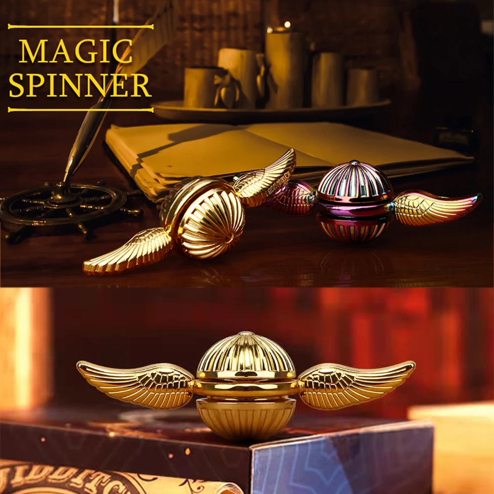 Harry Potter Golden Snitch Fidget Spinner Metal Quidditch Ball