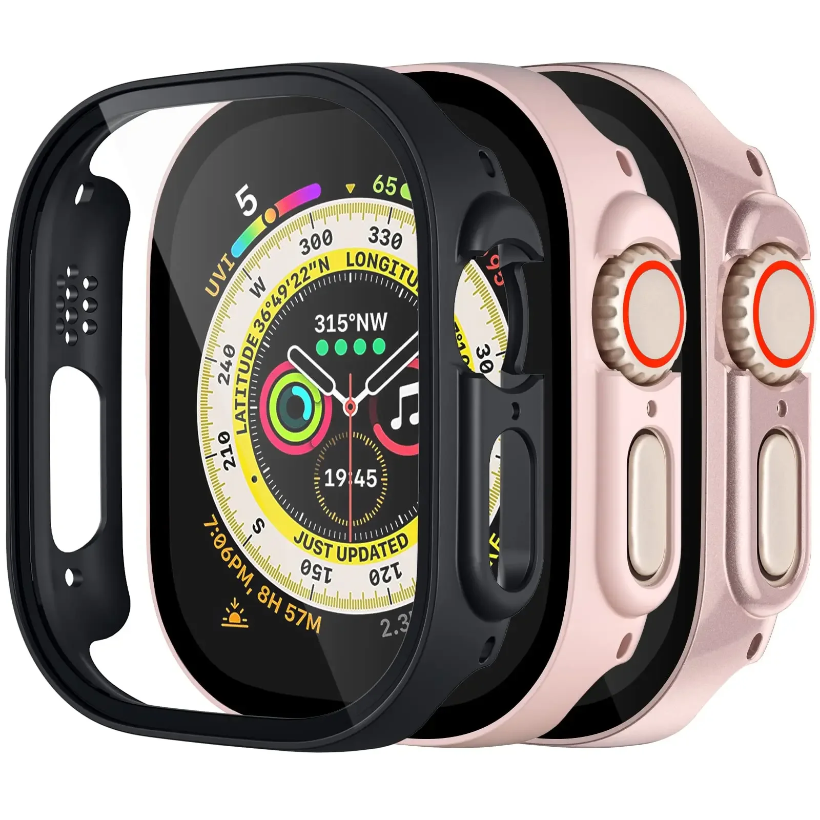 3-Pack Durable Hard Bumper Shell with Screen Protector