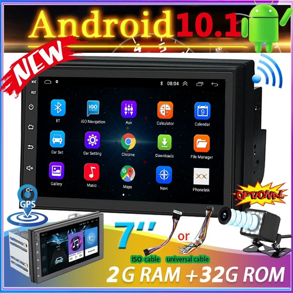 Radio Multimedia con gps para coche, reproductor de vídeo con Android, 2  Din, pantalla táctil 2.5D, 7 pulgadas, Universal, estéreo, Carplay, para  Vw, Nissan, Hyundai, toyota - AliExpress