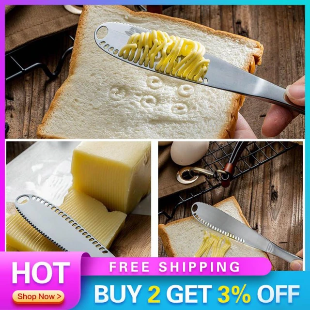 STAINLESS STEEL BUTTER KNIFE - Cream