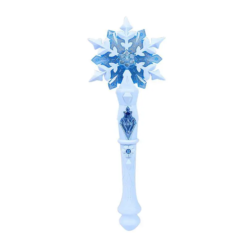 Bacchetta Luminosa Con Fiocco Di Neve A LED – 32 Cm, Blu, Perfetta Per Cosplay E Feste A Tema Frozen
