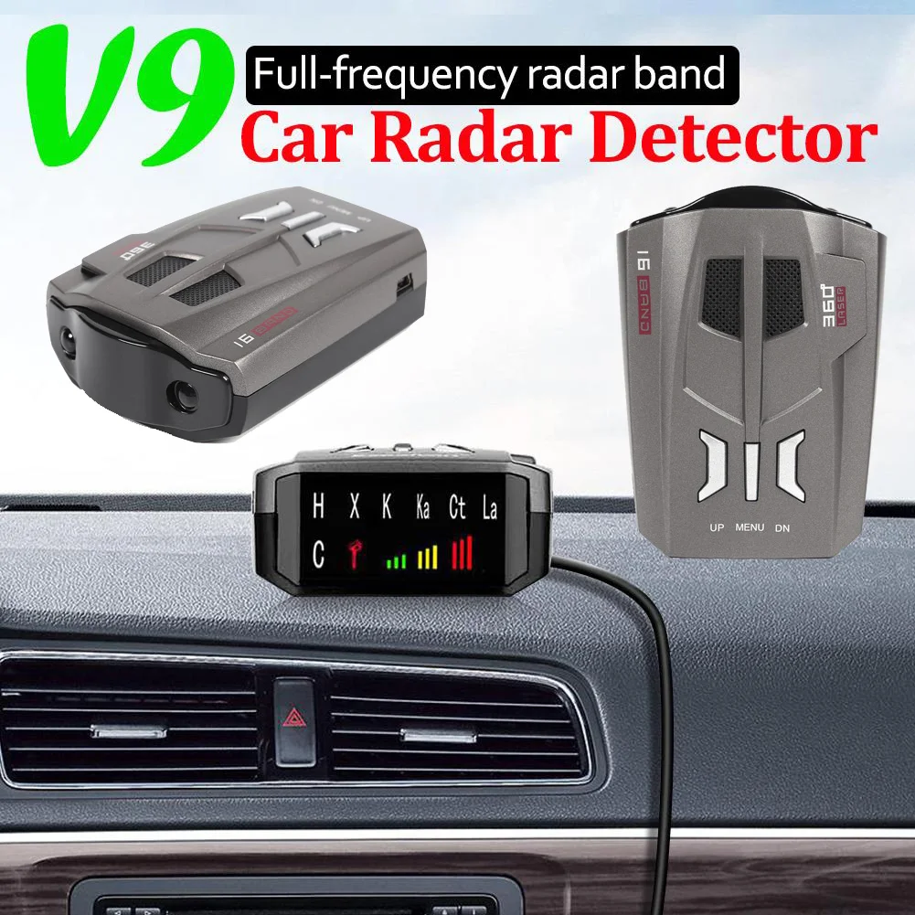 Détecteur Anti-Radar pour voiture E09, alarme vocale de vitesse, alarme  vocale, accessoires de voiture, voix anglaise/russe - AliExpress