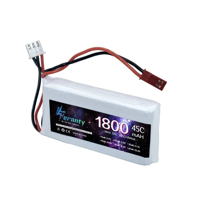 Lot de 1 à 3 Batteries LiPo 7.4V 2200mAh XT30/XT60/JST/T pour RC
