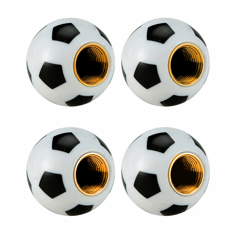Set of 4 Universal Car & Bike Tire Air Valve Stem Caps - Funny Style Dust Covers