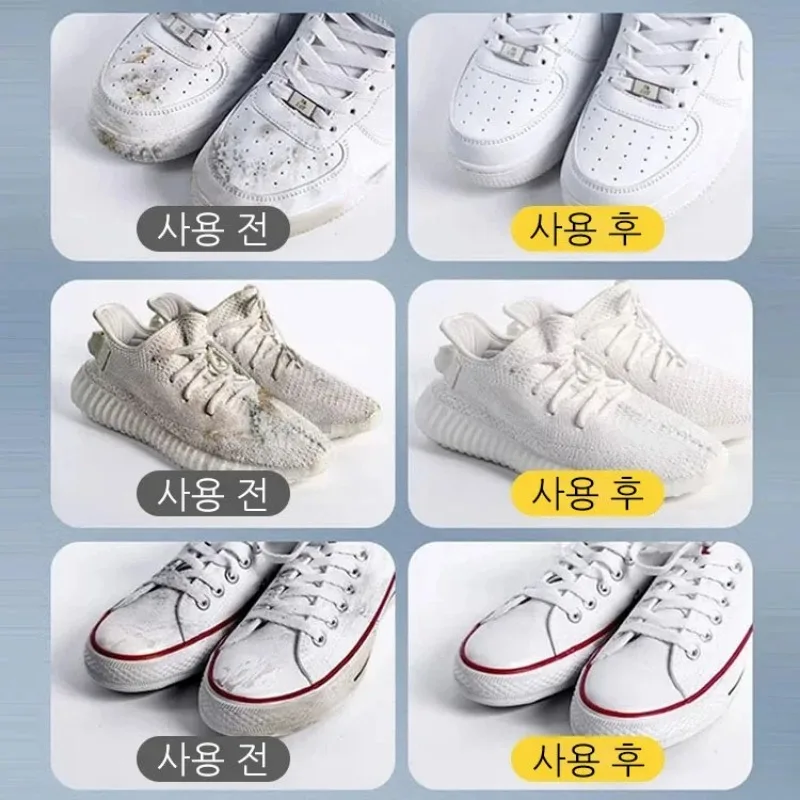 White Shoes Cleaning Cream 다용도 클리너 Effectively Dissolves Dirt Shoes Whitening All-Purpose Cleansing Cream With Wipe Sponge shoe cleaner shoe cleaning kit