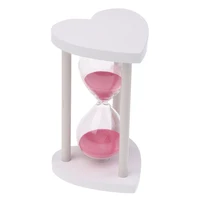 30 Minutes Sandglass Wooden Hourglass Heart Sand Timer Clock Home Decor Gifts 1
