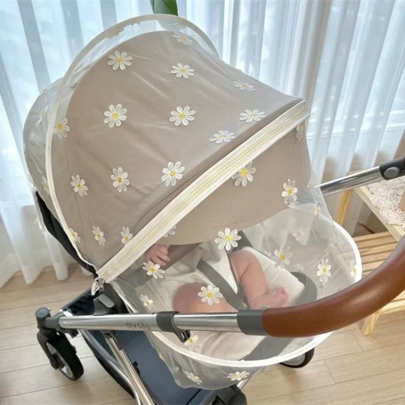 Stroller mosquito net Summer Mosquito Net Baby Stroller Pushchair Mosquito Insect Net Safe Infants Protection Mesh Stroller Accessories