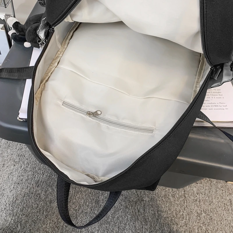 Fashion Student Big Schoolbag for Girl/Boy High Capacity Travel Mochila Men Backpack College Bookbag Women Rucksack