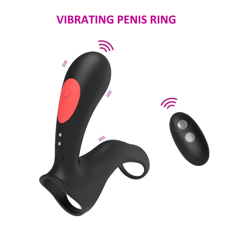 Male Vibrator ring Ring for Men Delay Ejaculation Masturbator Sex Toys for Man Couple Rings Toy for Adults_voghion.com