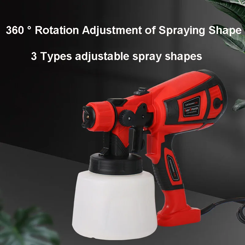 

650W Electric Spray Gun 1400ML Large Capacity Electric Paint Sprayer High Pressure Detachable Sprayer Portable Wall Coating Tool