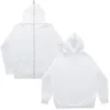 Blank Full Zipper Retro Couple Hip Hop Hoodies&Sweatshirt Loose Oversized Harajuk High Street Men's Women's Streetwear Coat 3