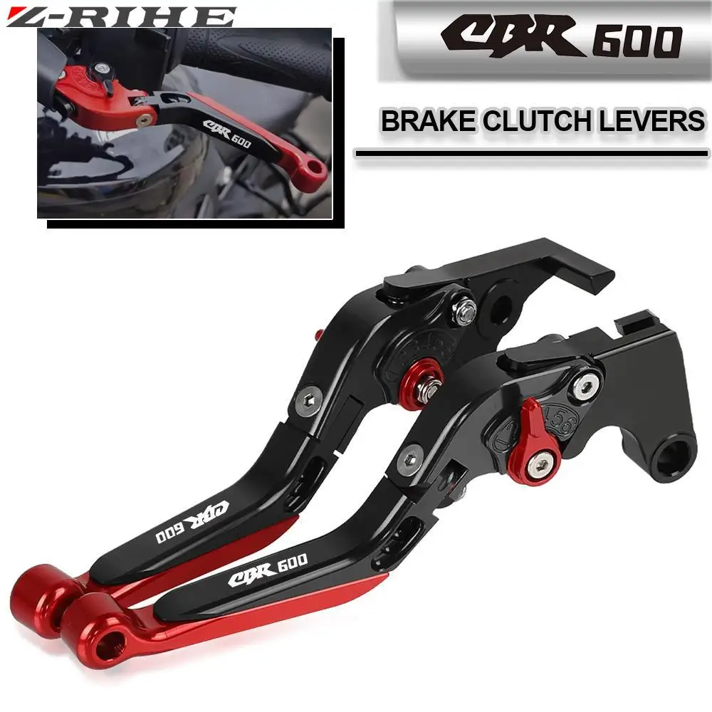 

Motorcycle CNC Adjustable Folding Brake Clutch Levers Extendable Handle Lever For Honda CBR 600 CBR600 F2,F3,F4,F4i 1991-2007