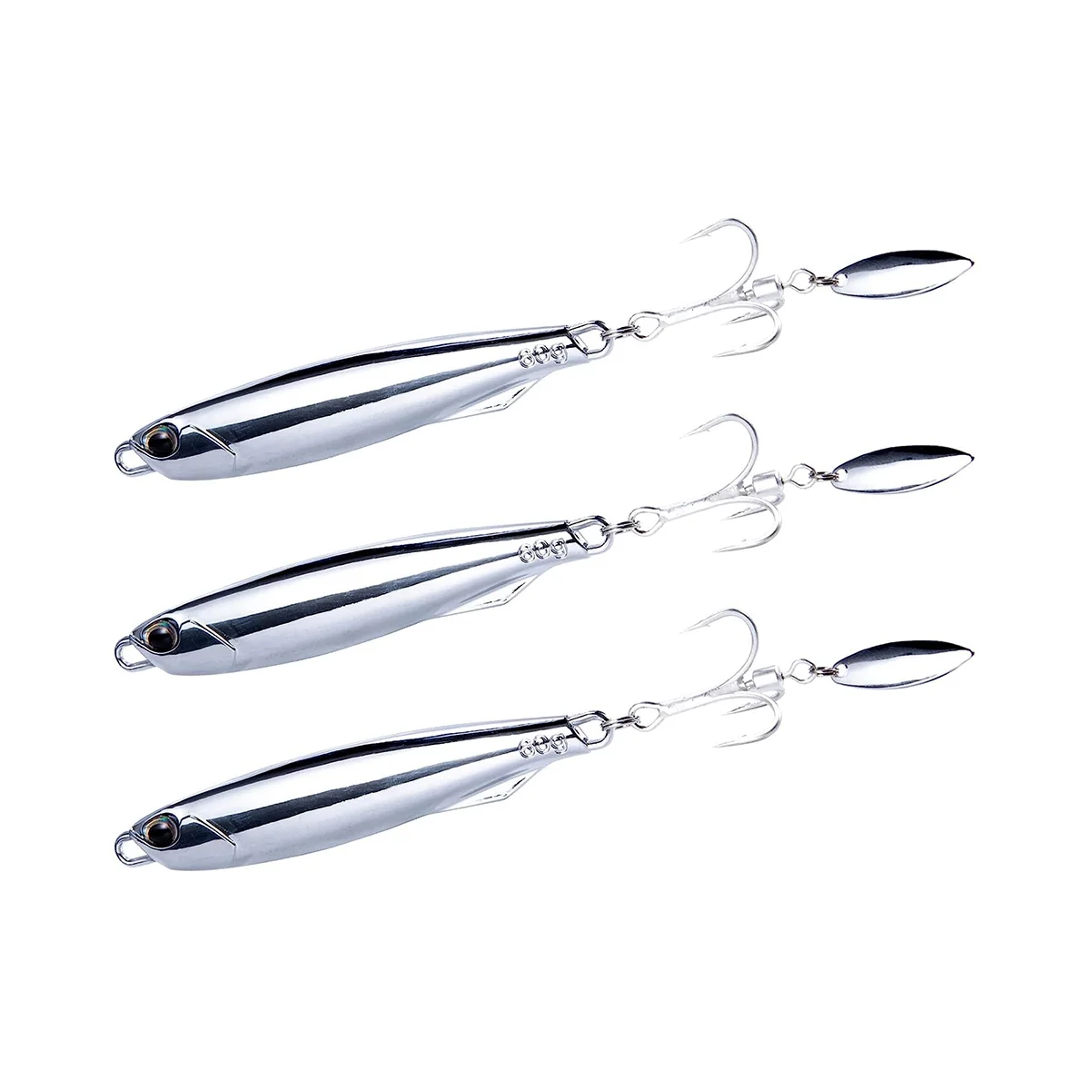 3 Pack Surf Fishing Traina Esche Vertical Diamond Jigs Sgombro Striper Bluefish Lures