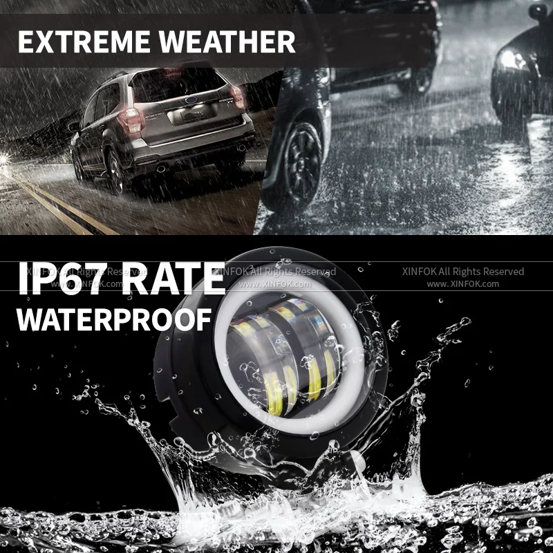 Led Headlights 4×4 Off Road Round 12v 24v Truck Faros Work Fog Light For Motorcycle