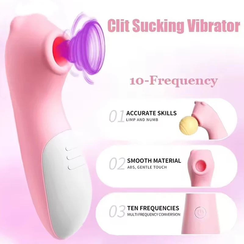 Sex Toys Powerful Sucker Clitoris Sucking Vibrator for Women Clit Nipple Oral Vacuum Stimulator Female Masturbator Massager Adult Sex Toy