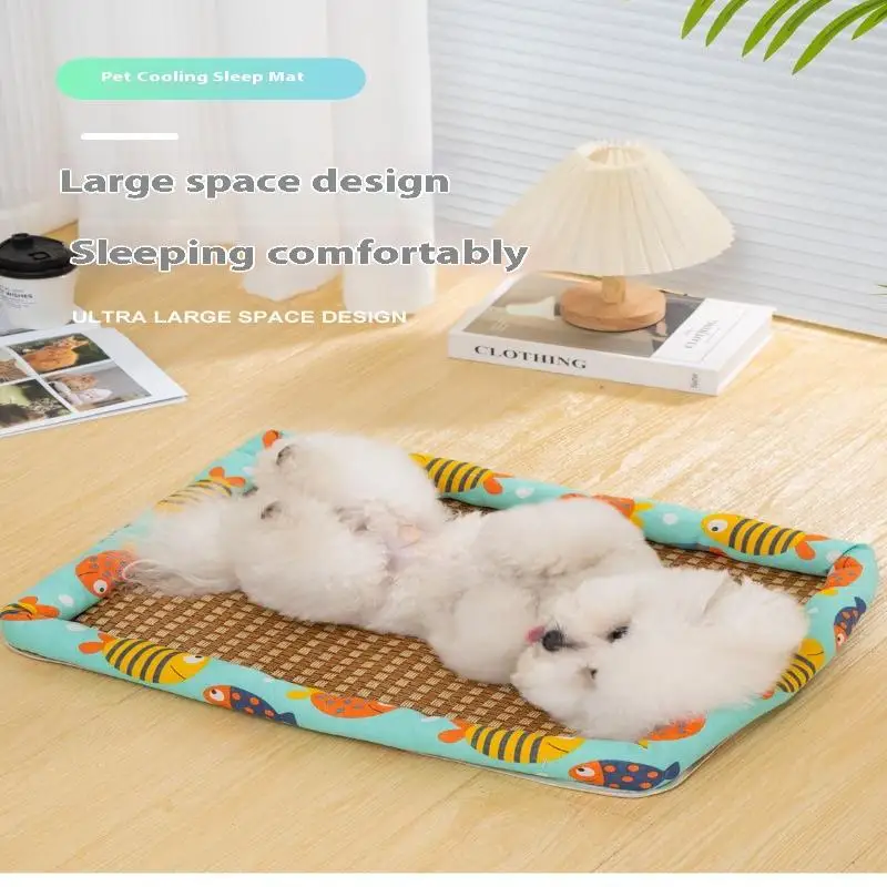 Cool Summer Pet Mat For Dogs And Cats Waterproof Cooling Bed_voghion.com