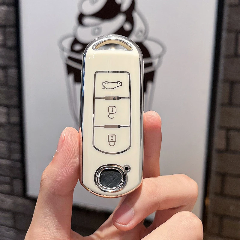 Soft TPU Car Key Cover for Mazda Models