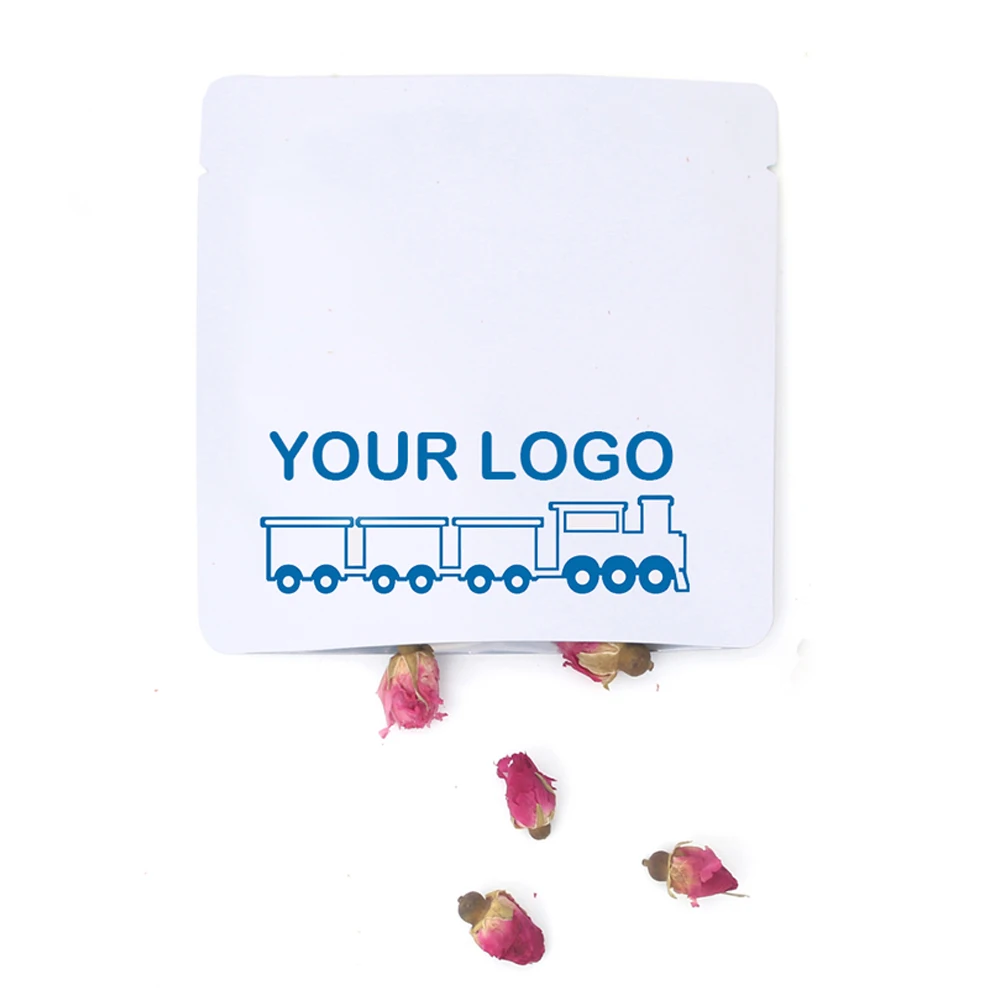

Personalized Aluminum Mylar Pouch Heat Sealable Open Top Flat Vacuum Sachet Custom Logo Printed Mylar Bags for Business