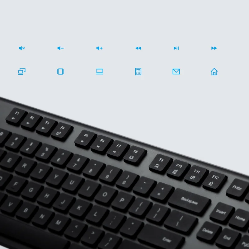 Xiaomi Wireless Keyboard & Mouse Set 2 104 keys Keyboard 2.4 GHz USB Receiver Mouse PC Windows 10 wireless mouse,wireless keyboard,keyboard and mouse set,wireless keyboard mouse set,wireless keyboard and mouse