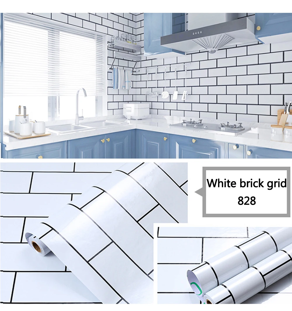Autoadesivo PVC Grade Padrão Wallpapers, Home Renovation,