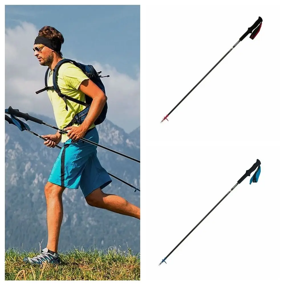 

4 Section 4 Section Trekking Poles Carbon Fiber Folding Carbon Fiber Walking Stick Anti-skid Ergonomic Handle Design