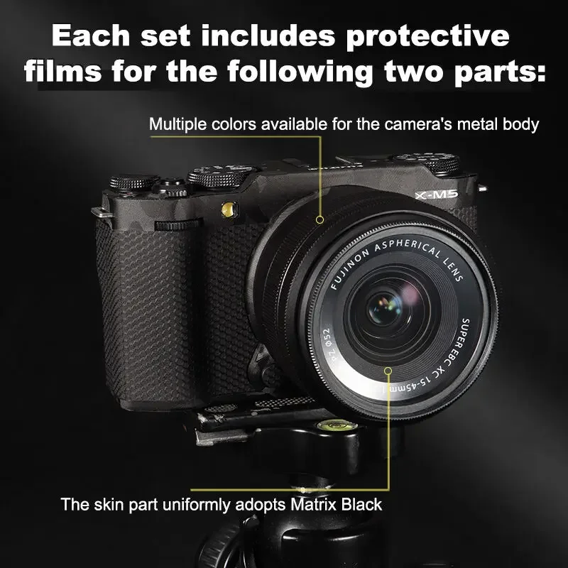UCONS Camera Sticker for Fujifilm X-M5 Skin Decals Sweat-Resistant Anti-scratch Protective Camera Skin for X-M5